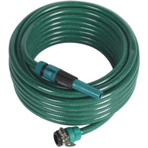 Water Hose 15m with Fittings GH15R/12 - Sealey
