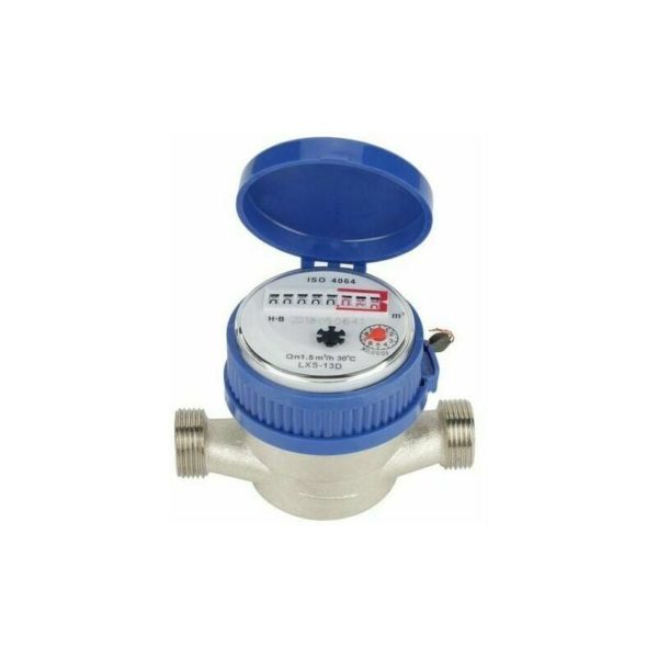 Water Meters and Accessories - Cold Water Meter, 15mm 1/2 Inch Water Flow Meter for Garden and Home -