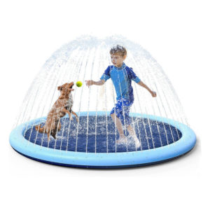 Water Play Sprinkler Kids Dog Play Watering Can Cushion Pet Portable Summer Pool 150CM