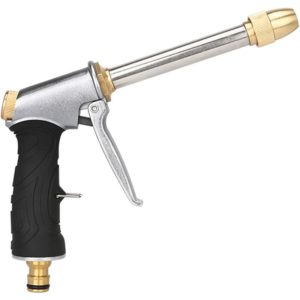 Watering Gun, High Pressure Garden Sprayer, Shower Spray Gun, for Garden, Lawn Watering, Car Washing, Pet Washing (Silver)
