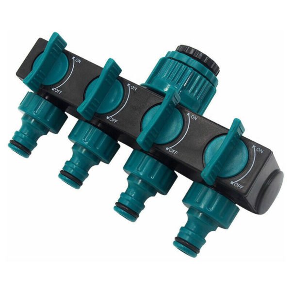 Way Hose Diverter, Garden Hose Diverter 4 Way Plastic Valve