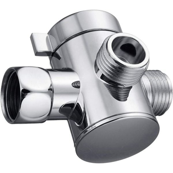 Way Shower Diverter Valve Holder G1/2 3 Way Shower Diverter Valve Hand Held Shower Arm Polished Chrome Diverter Diverter Bathroom Shower System