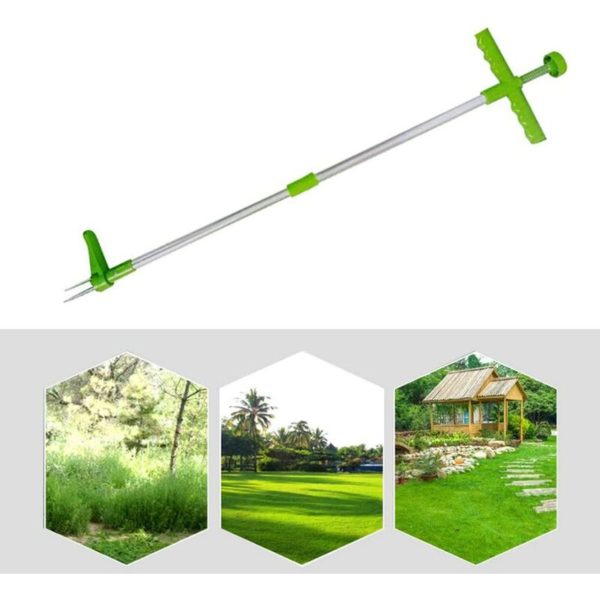 Weed Extractor Telescopic Weeding Tool Manual Weed Puller Lawn Gardening Tool Twist-Free Dandelion Puller