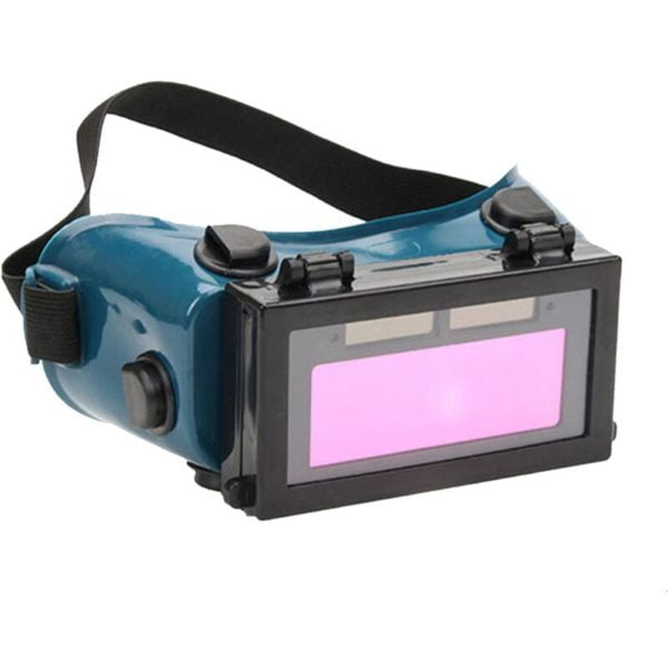 Welding Goggles Goggles Auto Darkening Solar Welders Helmet Eyes Gas Torch Cup Flip Up Lens Eye Protection Blue