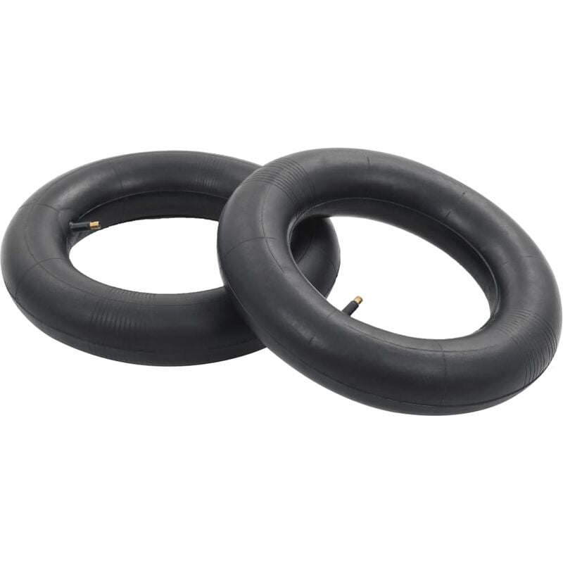 Wheelbarrow Inner Tubes 2 pcs 3.50-8/16x4/4.00-8/400x100 Rubber Vidaxl Black