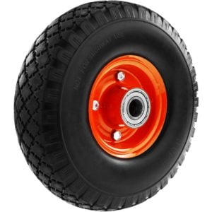 Wheelbarrow solid wheel 220 lbs 10x3 254x76 mm. Replacement tyre for transport platform - Primematik