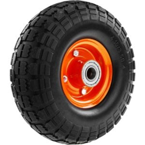 Wheelbarrow solid wheel 265 lbs 10x3.5 254x89 mm. Replacement tyre for transport platform - Primematik