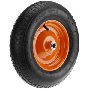 Wheelbarrow wheel 210 lbs 16x4 406x102 mm. Replacement tyre for transport platform - Primematik