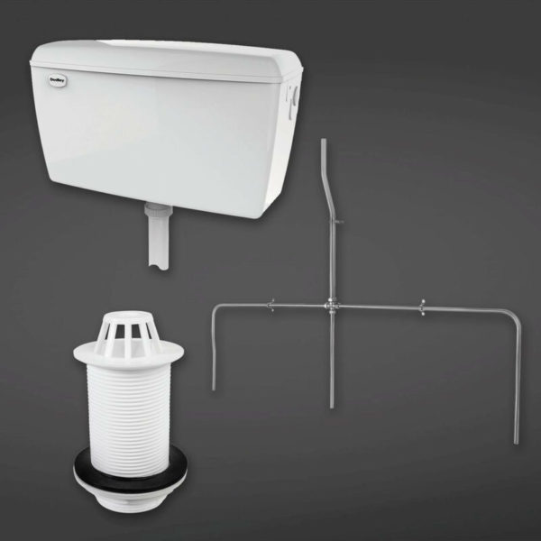 Wholesale Domestic - rak 13.5 Litre Concealed Automatic Cistern Pack for 3 Urinals including Sparge Pipe Set with Back Spreader and Waste