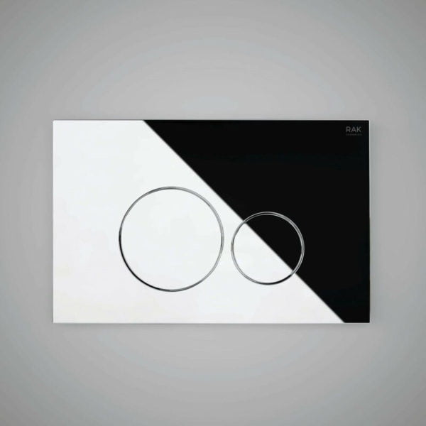Wholesale Domestic - rak Polished Chrome Flush Plate with Round Push Plates - FSRAKPPL004 - Chrome