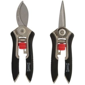 Wilkinson Sword - Precision Bypass Pruner Secateurs Snips Twin Pack Gardening Set