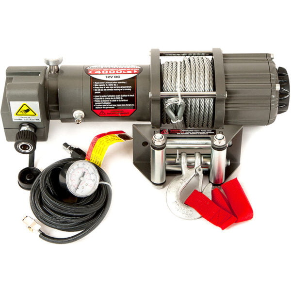 Winchmax - 4,000lb (1,814kg) 12v Multi-Function Winch With Removeable Air Compressor Attachment