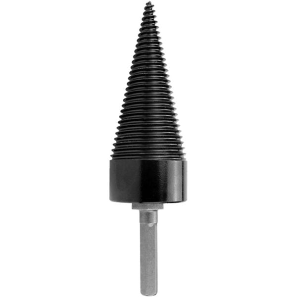 Wood Splitter Drill Bit Firewood Log Splitter Drill Bit Heavy Duty Drill Screw Cone Driver 42mm with Removable Hex Shank