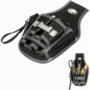 in 1 Tool Bag Electrician Waist Pack Multi-Function Belt Tool Bag Screwdriver Pouch Holder for DIY/Electrician/Plumber/Builder/Carpenter