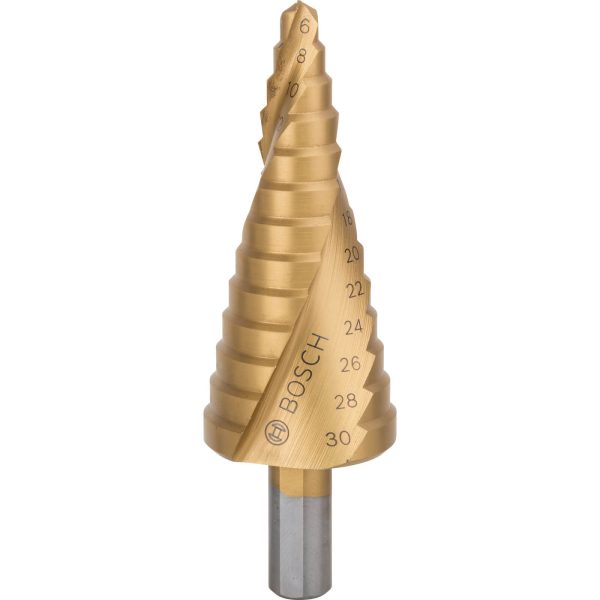 Bosch HSS-TiN Step Drill Bit 6mm - 30mm