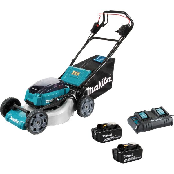 Makita DLM462 Twin 18v LXT Cordless Brushless Lawnmower 460mm 2 x 6ah Li-ion Charger