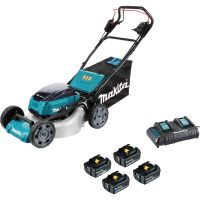 Makita DLM462 Twin 18v LXT Cordless Brushless Lawnmower 460mm 4 x 5ah Li-ion Charger