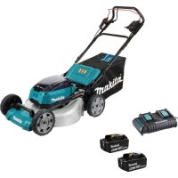 Makita DLM532 Twin 18v LXT Cordless Brushless Lawnmower 530mm 2 x 6ah Li-ion Charger