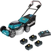 Makita DLM532 Twin 18v LXT Cordless Brushless Lawnmower 530mm 4 x 5ah Li-ion Charger