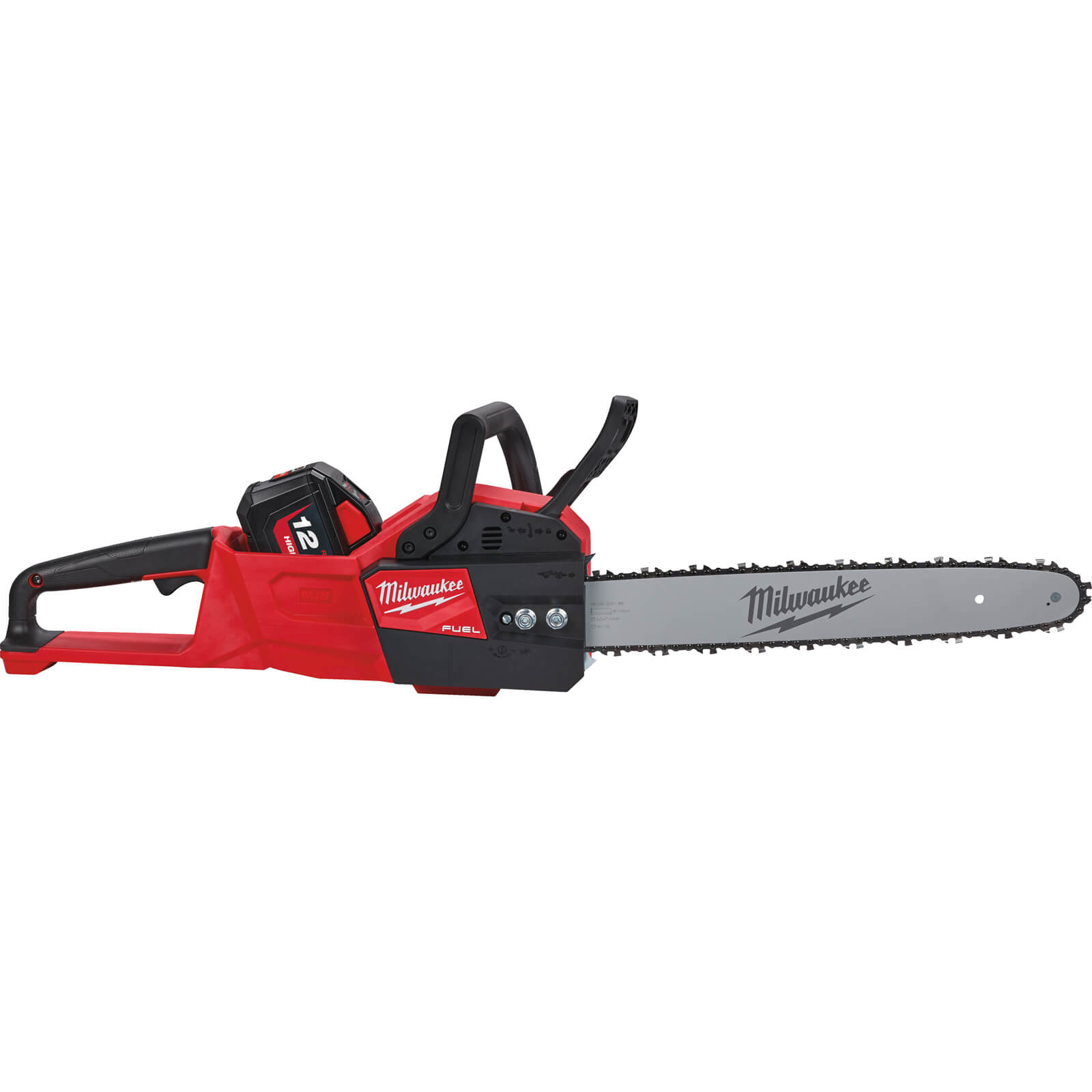 Milwaukee M18 FCHS Fuel 18v Cordless Brushless Chainsaw 400mm 1 x 12ah Li-ion Charger