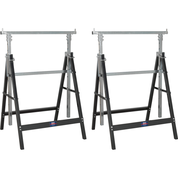 Sealey FDT32 Fold Down Telescopic Trestles Set of 2