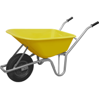 Sealey Heavy Duty Wheelbarrow 100l Yellow