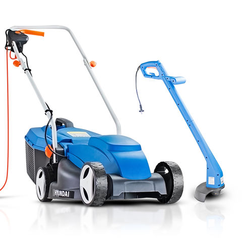 Hyundai Hyundai HYM3200E + HYTR250E Corded Electric Lawn Mower and Trimmer Bundle (230V)