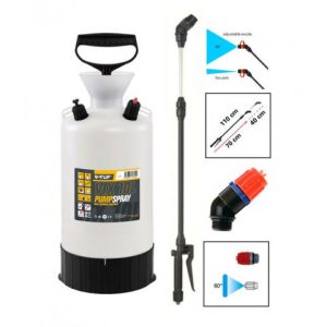 V-TUF V-TUF VTX-10L-KIT1 10L Professional Multi Chemical Resistant Sprayer Telescopic Lance & 60° Fan Jet