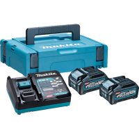 Makita XGT Makita DC40RA XGT Power Source Kit with 2 x 4Ah Batteries, Charger & Makpac Case