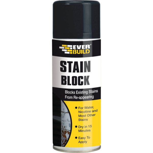 Everbuild Stain Block Spray White 400ml