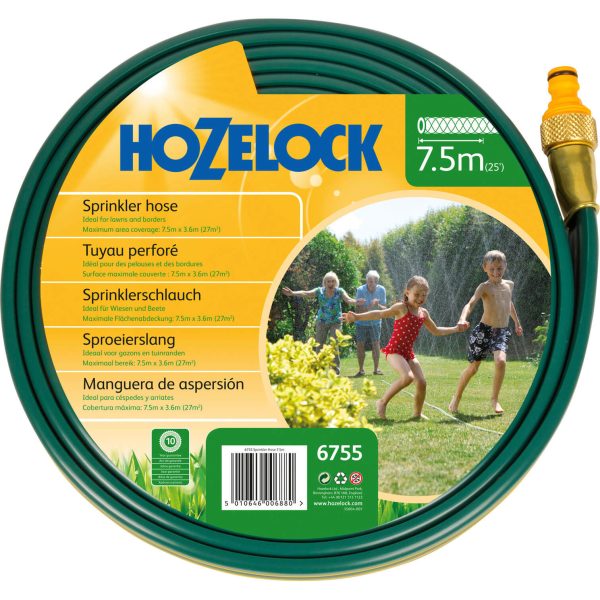 Hozelock Flat Water Sprinkler and Soaker Hose Pipe 7.5m