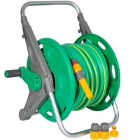 Hozelock Floor Standing Hose Reel 1/2" / 12.5mm 30m Grey & Yellow