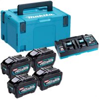 Makita 40v Max XGT Cordless 4 Battery 5ah and Charger Kit 5ah