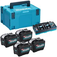 Makita 40v Max XGT Cordless 4 Battery 8ah and Charger Kit 8ah