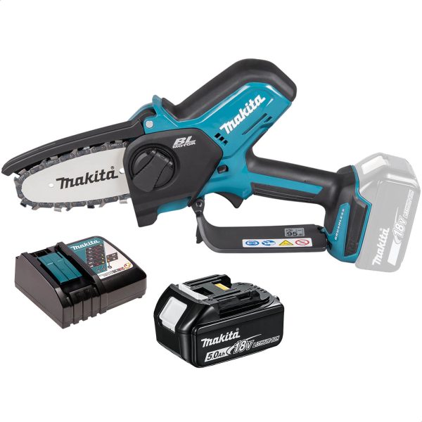 Makita DUC101 18v LXT Cordless Brushless Pruning Saw 100mm 1 x 5ah Li-ion Charger