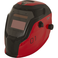 Sealey Auto Darkening Welding Helmet Red