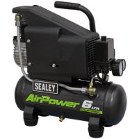 Sealey SAC0610E Air Compressor 6 Litre 240v