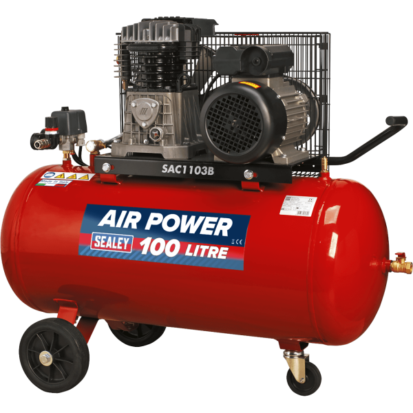 Sealey SAC1103B Air Compressor 100 Litre 240v