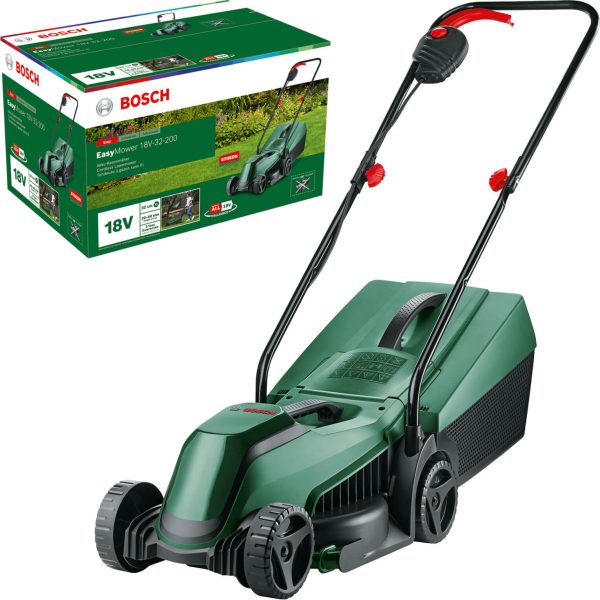 Bosch EASYMOWER 18V-32-200 P4A 18v Cordless Rotary Lawnmower 320mm