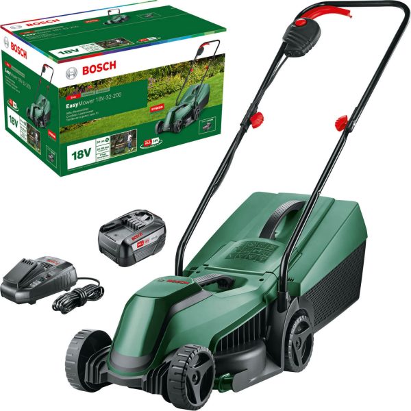 Bosch EASYMOWER 18V-32-200 P4A 18v Cordless Rotary Lawnmower 320mm