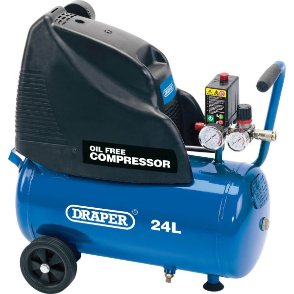 Draper DA25/169 Oil Free Air Compressor 24 Litre