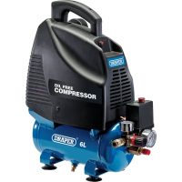 Draper DA6/169 Oil Free Air Compressor 6 Litre