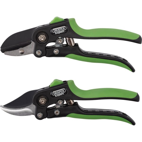 Draper Expert Anvil and Bypass Secateurs Set