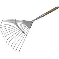 Faithfull Prestige Stainless Steel Lawn Rake Ash Handle