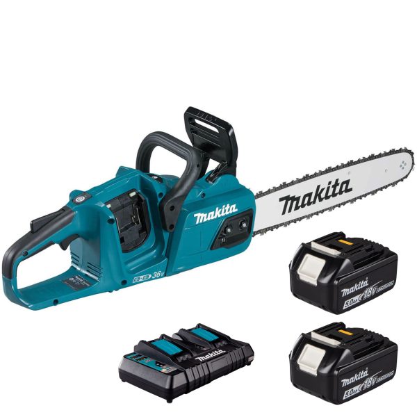 Makita DUC405 Twin 18v LXT Cordless Brushless Chainsaw 400mm