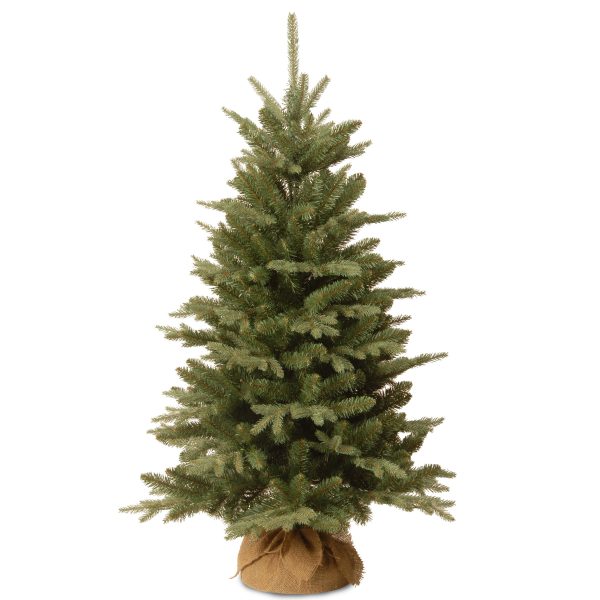 National Tree 4ft Artificial Everyday Collection Christmas Tree in Burlap Bag