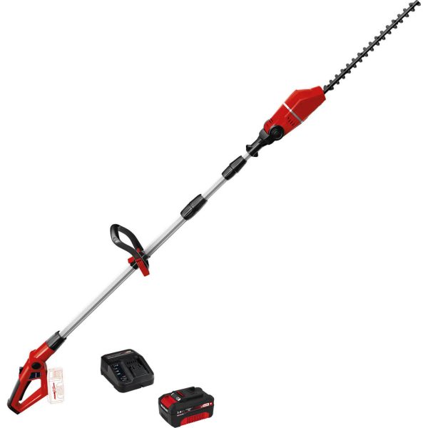 Einhell GE-HH 18/45 Li T 18v Cordless High Reach Hedge Trimmer 450mm 1 x 3ah Li-ion Charger