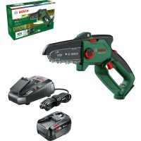 Bosch EASYCHAIN 18V-15-7 P4A 18v Cordless Brushless Chainsaw 150mm 1 x 4ah Li-ion Charger