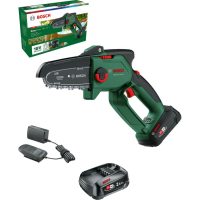 Bosch EASYCHAIN 18V-15-7 P4A 18v Cordless Brushless Chainsaw 150mm 2 x 2.5ah Li-ion Charger