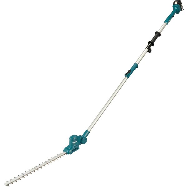 Makita DUN461W 18v LXT Cordless Telescopic Pole Hedge Trimmer 460mm 1 x 5ah Li-ion Charger